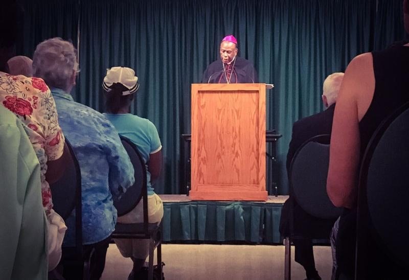 Bishop says blacks in America face unique peril