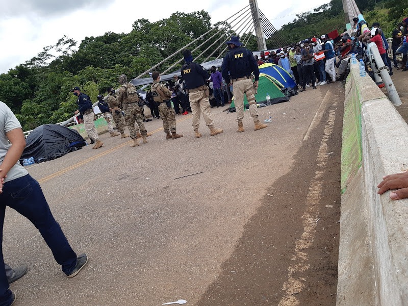 Brazil bridge standoff strands migrants heading to the U.S.