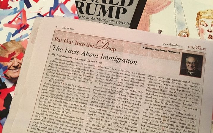 Brooklyn Catholic bishop takes indirect swipe at Trump
