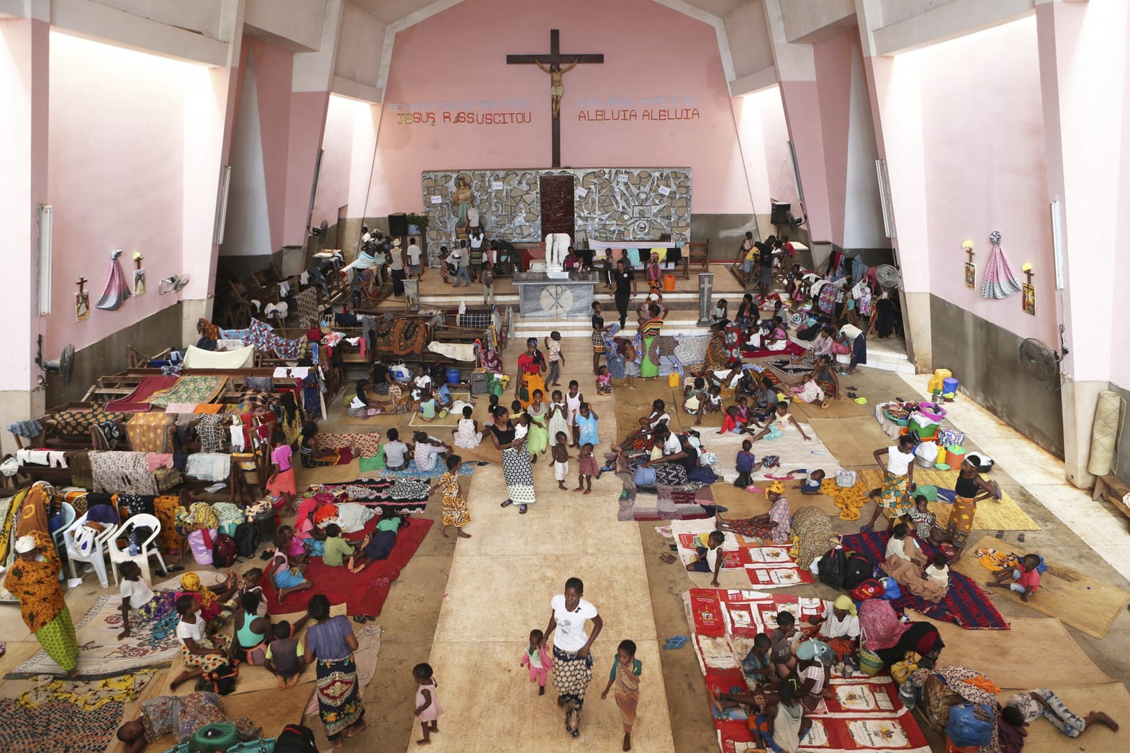Mozambique church a refuge for Muslim cyclone survivors
