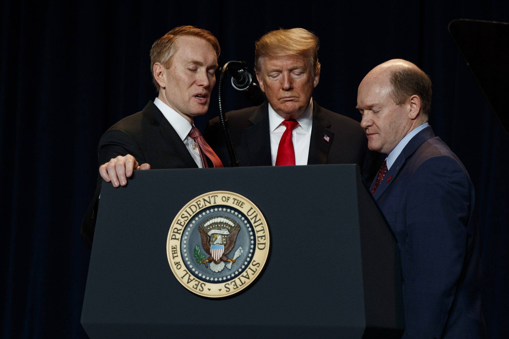 Donald Trump, Nancy Pelosi attend National Prayer Breakfast
