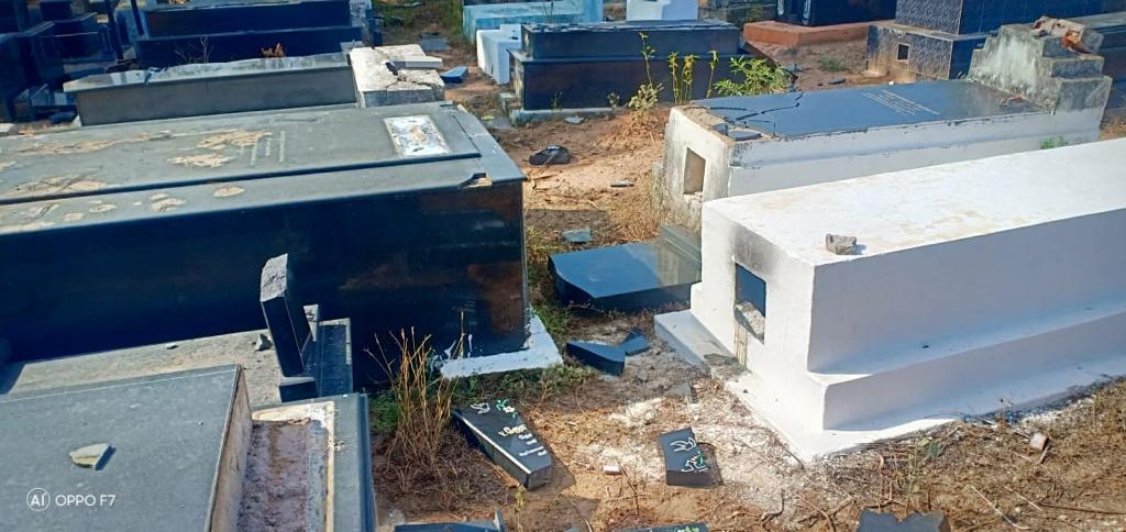 Bishop demands justice after Catholic cemetery desecrated in India