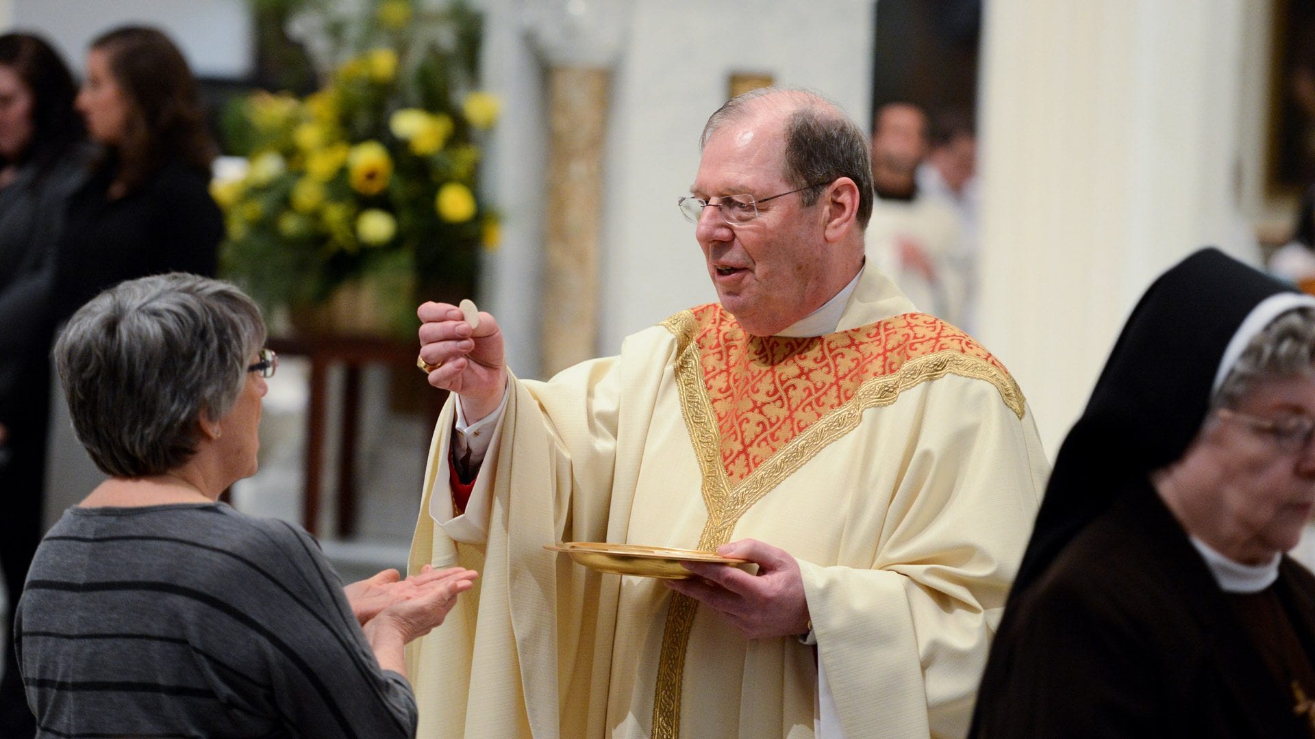 70-year-old bishop hits the slopes with schoolchildren