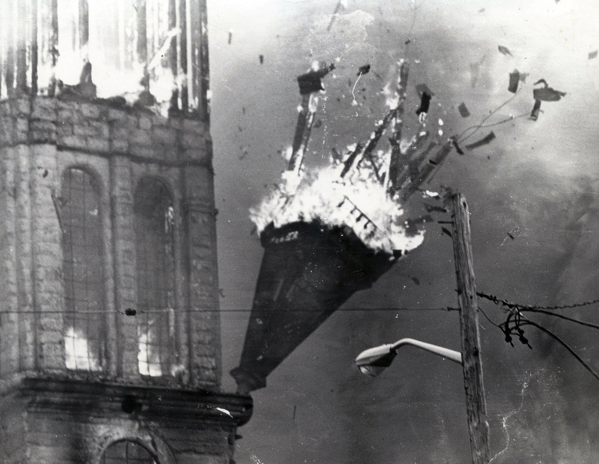 Construction fire also destroyed Fall River’s Notre Dame