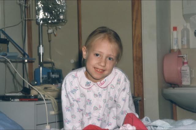 Audrey Stevenson in the hospital. (Credit: Courtesy of TAN Books.)