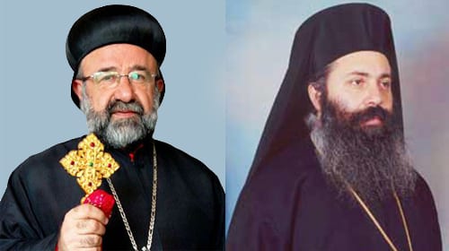 Syrian Orthodox Mar Gregorios Yohanna Ibrahim and Greek Orthodox Boulos Yazigi. (Credit: Voice of the Persecuted.)