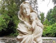 Missing Virgin Mary statue found erect on Vermont riverbank