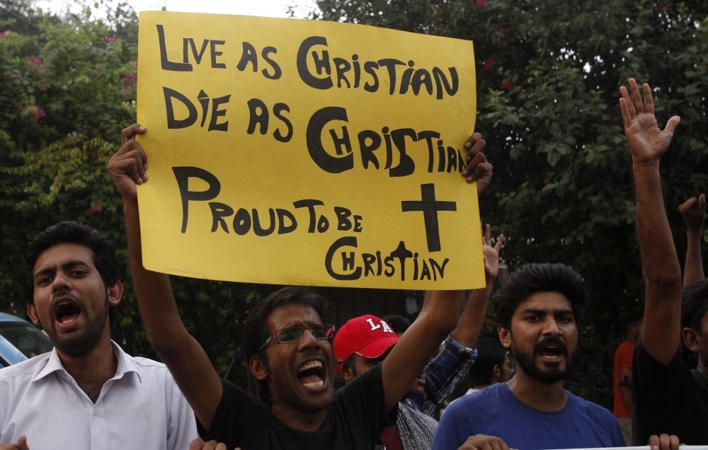 Pakistani police seek Christian charged with blaspheming Islam