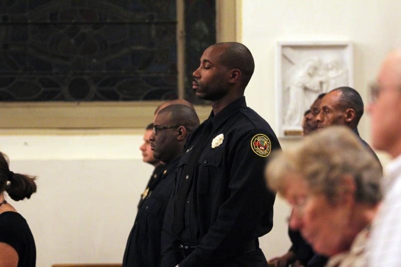 Priest tells police battle between good and evil is in every human heart