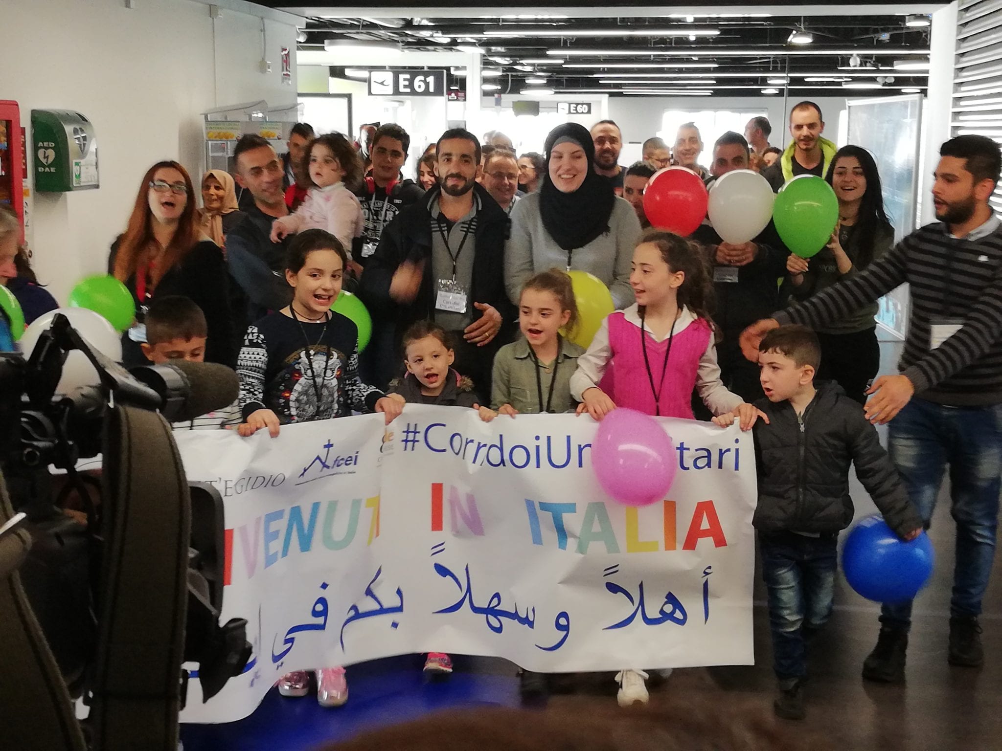 ‘Pope’s favorite movement’ welcomes Syrian refugees to Rome