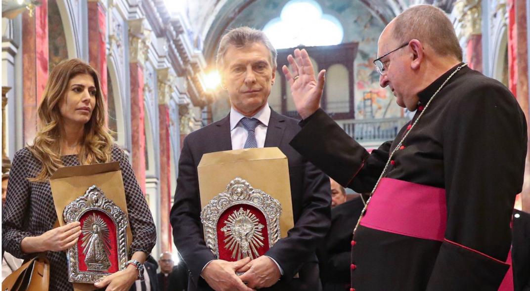 Argentine president heads to famed shrine seeking a political miracle