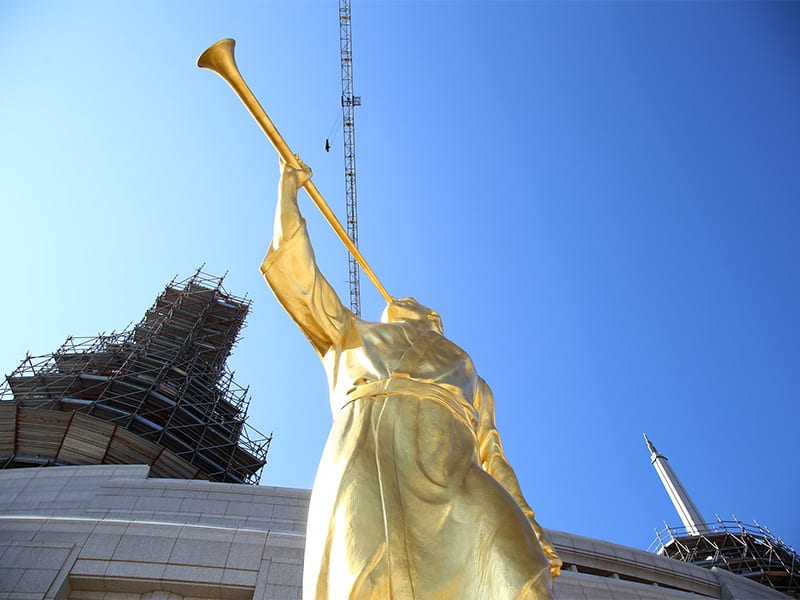 In the shadow of St. Peter’s, a Mormon temple rises