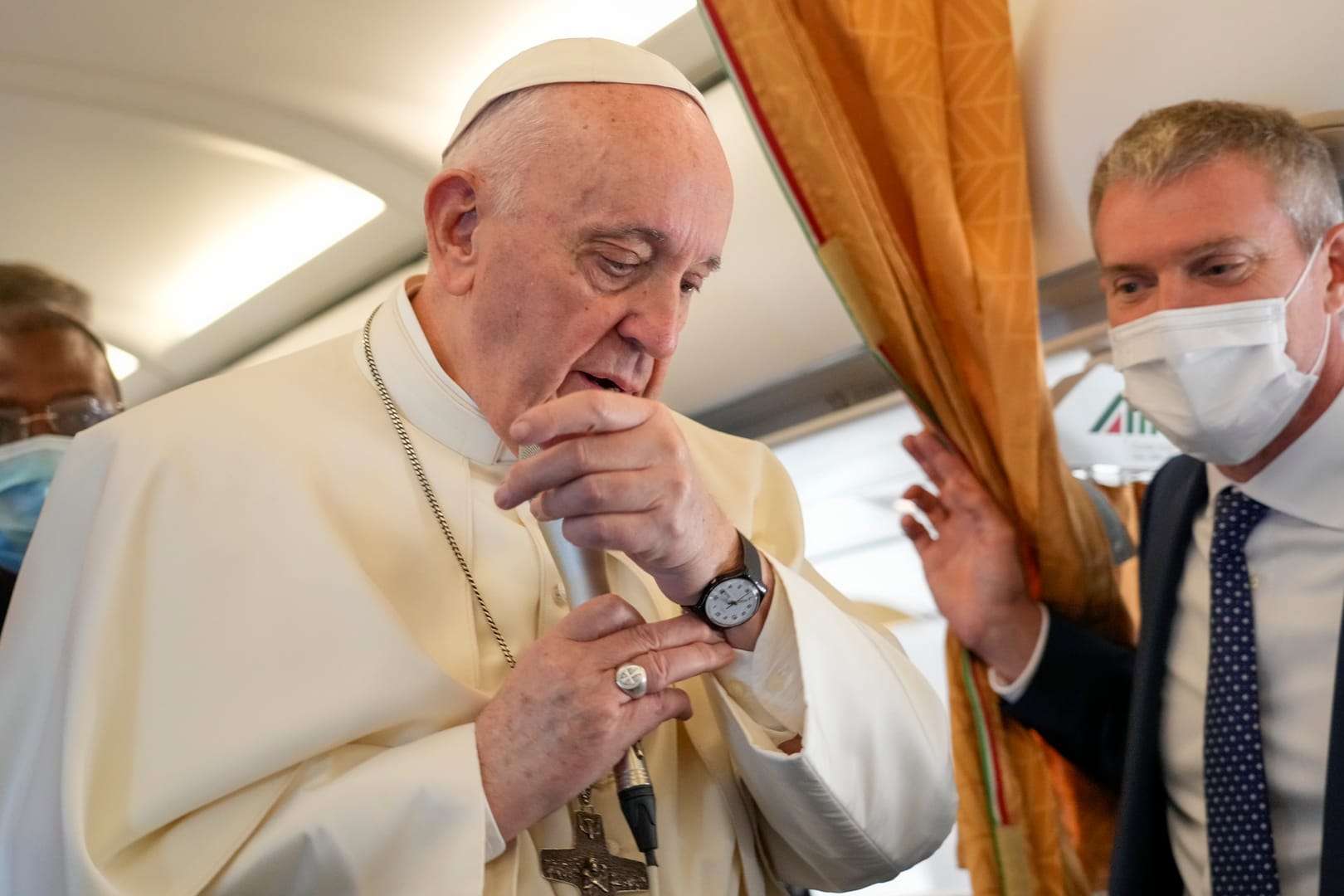 Pope says journalists accusing him of pro-Russian stance have a fetish for excrement