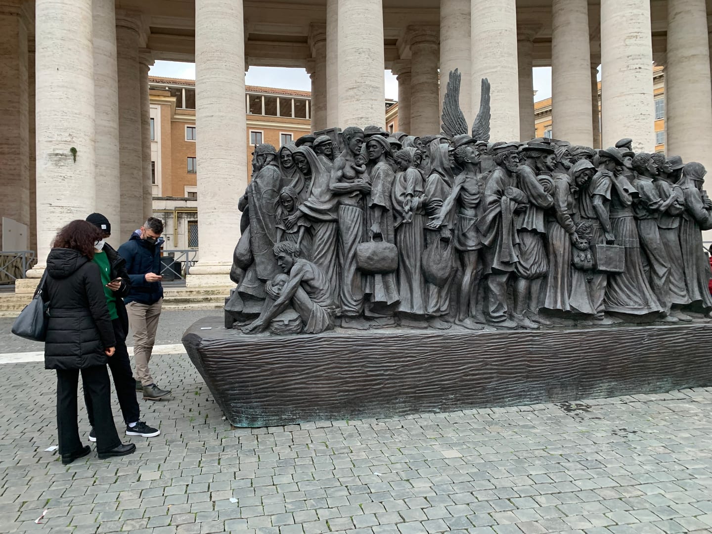 Vatican adds QR code to sculpture to educate people about migration
