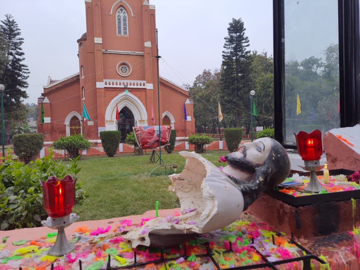 Catholic Church vandalized in northern India