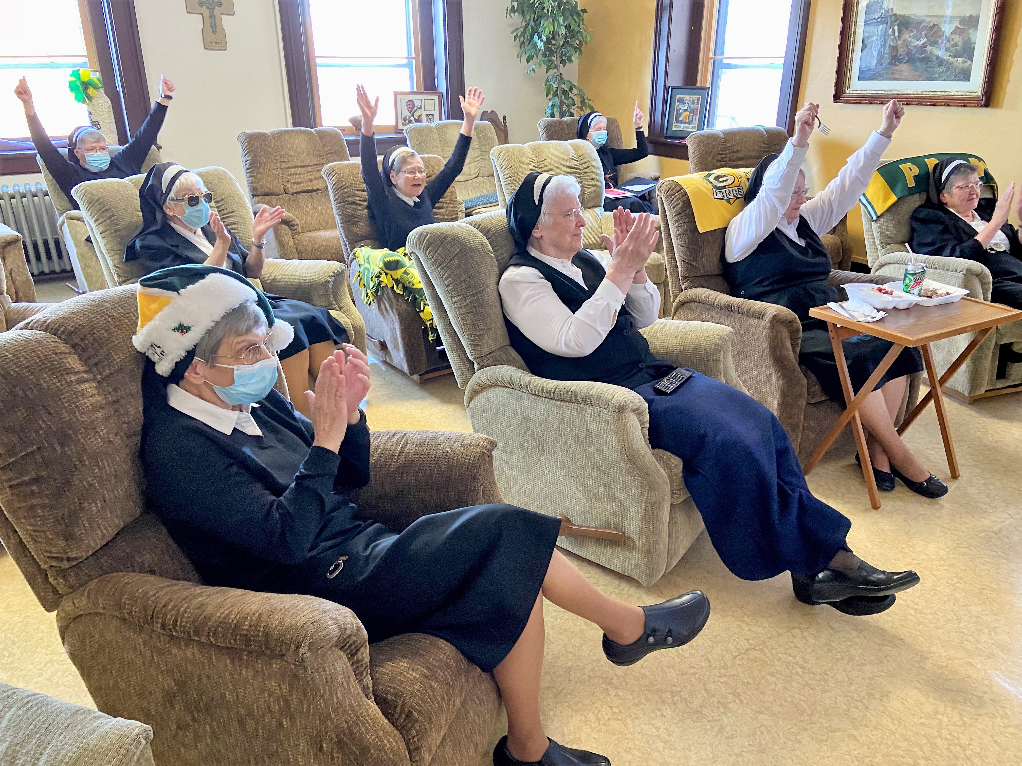 Wisconsin Franciscan sisters religiously cheer on their Green Bay Packers