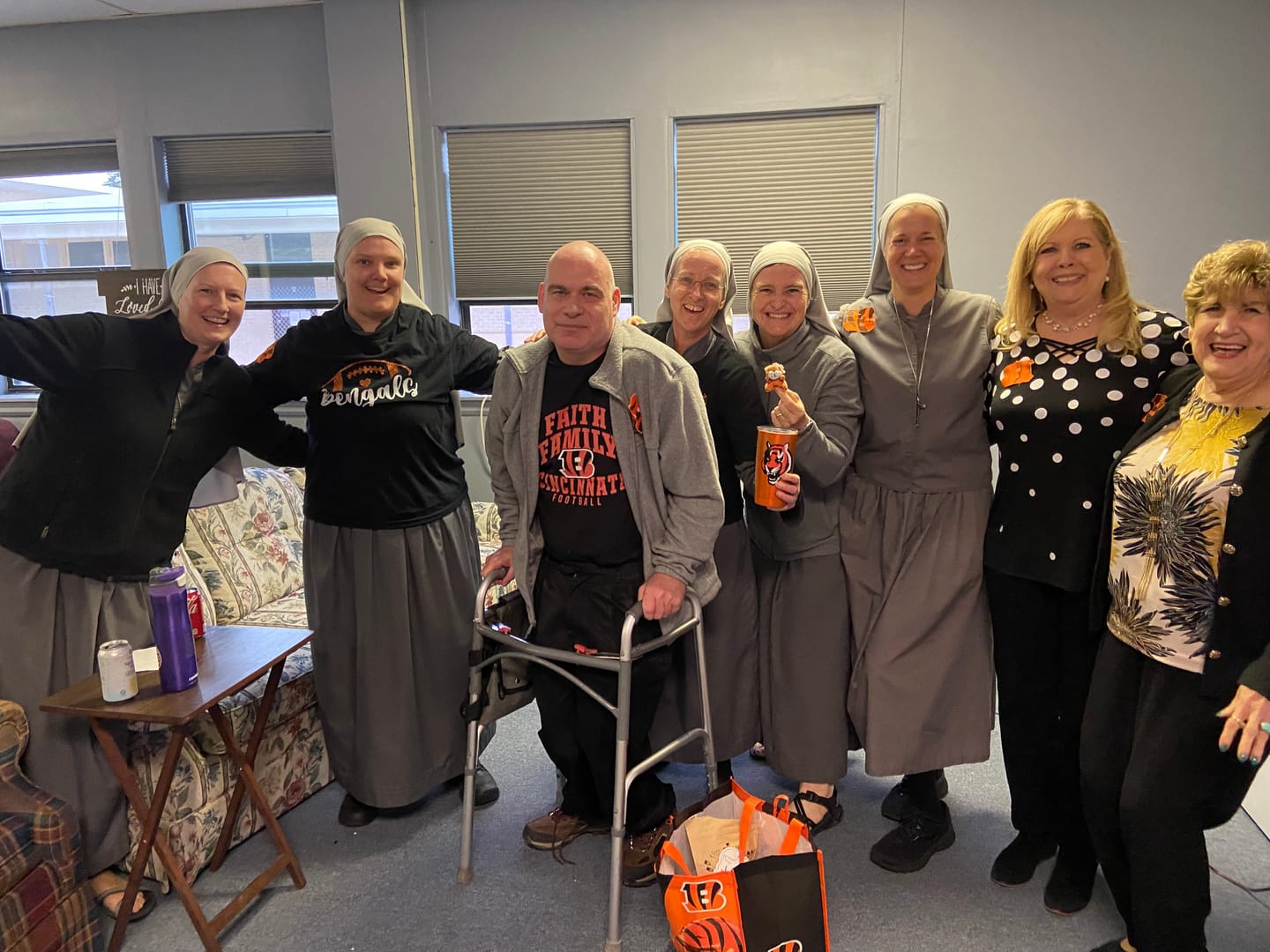 Nun cheers Bengals on, draws spiritual insight from Joe Brrr