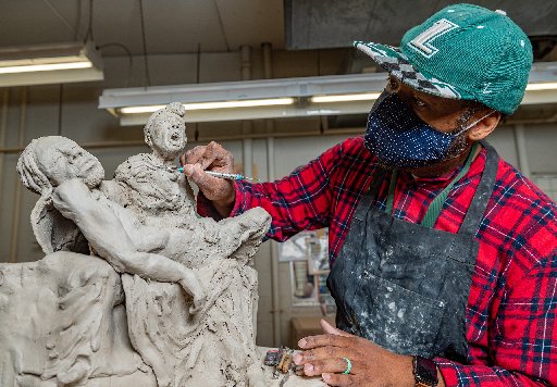 For Baltimore sculptor, medium of clay becomes an instrument of healing