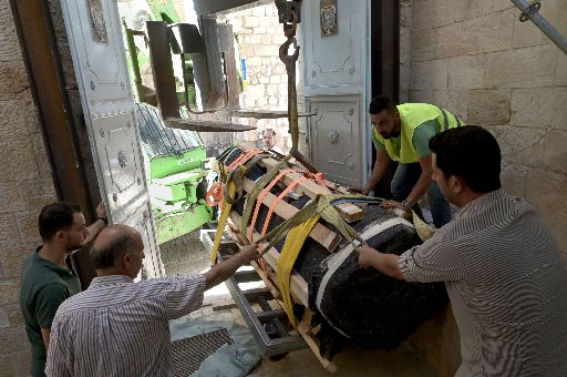 Ancient marble columns from Church of the Holy Sepulcher get a museum home