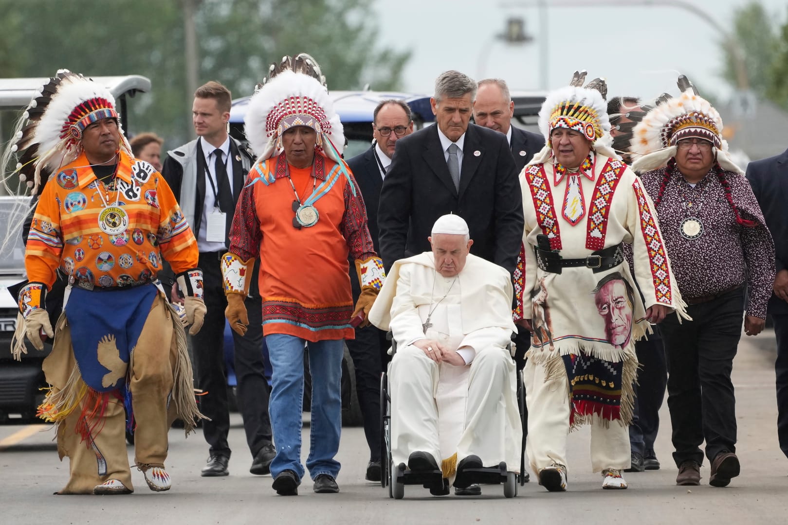 Pope delivers ode to grandparents on day two in Canada