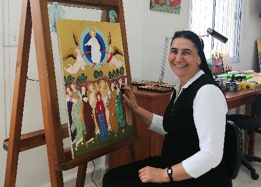 Lebanese nun says she learned from writing icon for London shrine