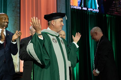 Jesuit-run Loyola University Maryland inaugurates its first lay president
