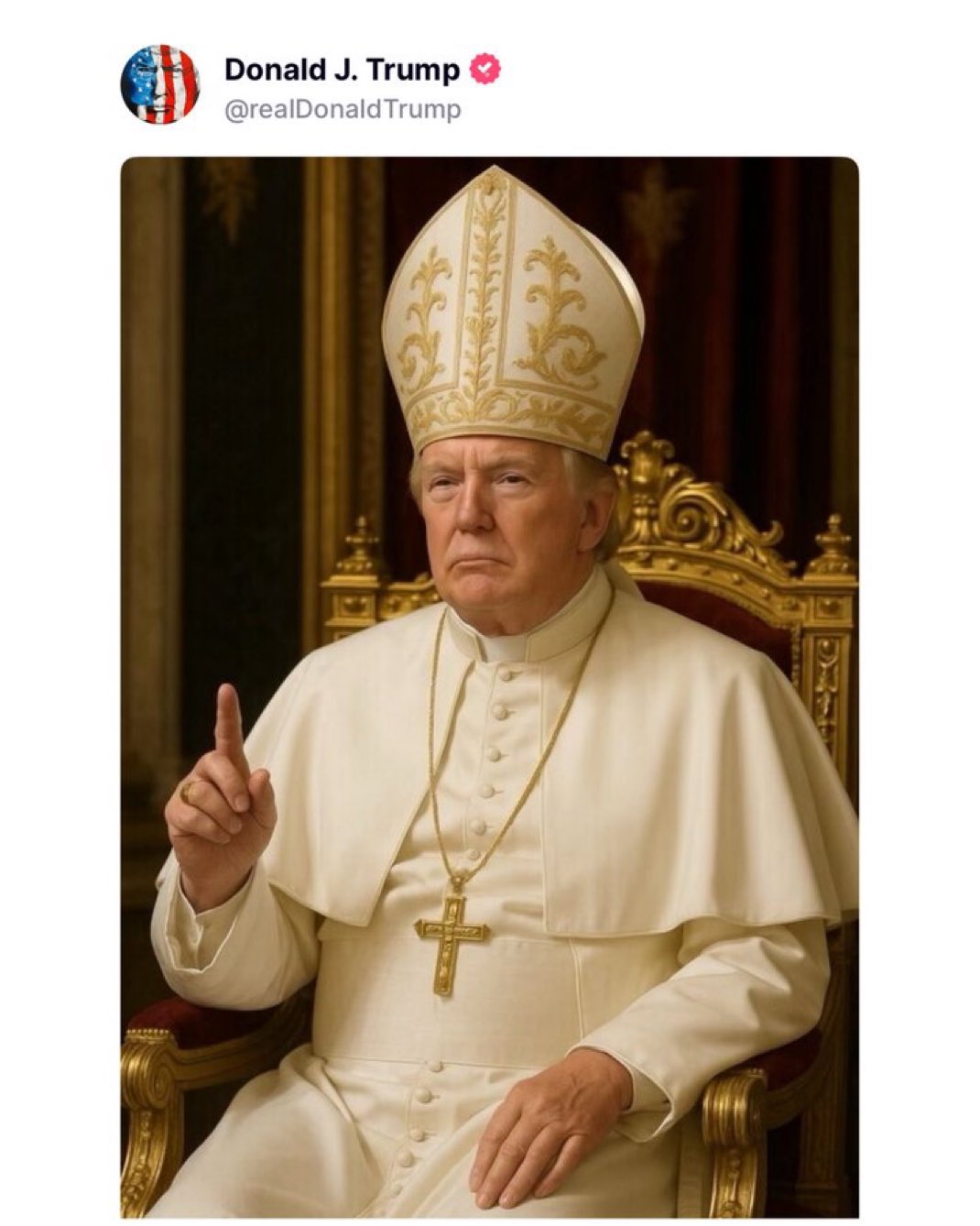 U.S. President' Donald Trump's picture on his official Truth Social social media account.