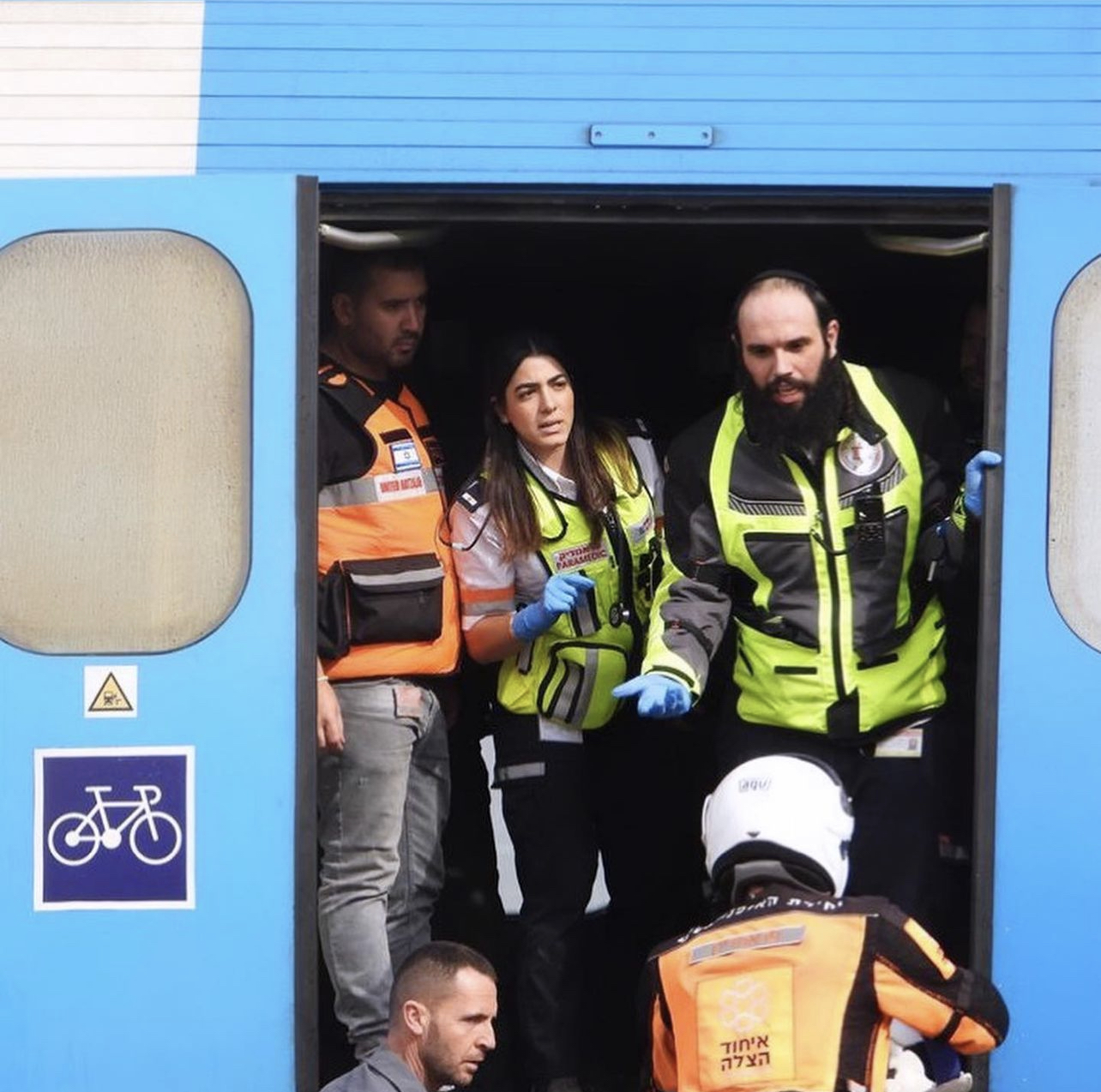 Yasmeen Mazzawi, an Arab Christian from Nazareth, serving with others as a volunteer paramedic with Magen David Adom (Red Shield of David), which is the Israeli member of the International Federation of Red Cross and Red Crescent Societies. (Credit: Magen David Adom.)