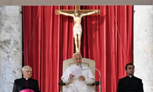 Pope Leo says without Christ, life becomes ‘wandering without a goal’