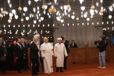 Pope Leo visits Istanbul’s famed ‘Blue Mosque’, does not pray