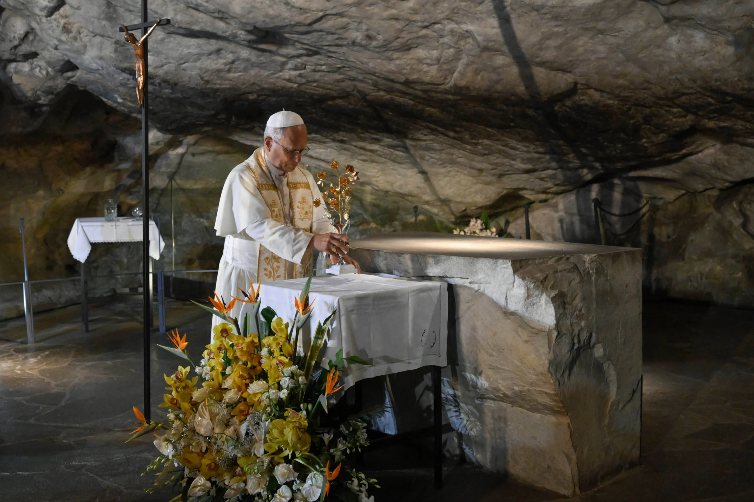 Pope urges protection of weakest at French shrine at Lourdes known for miraculous cures