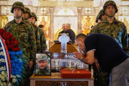 Body of war criminal Mladic lies in state at Orthodox church in Serbian capital ahead of funeral