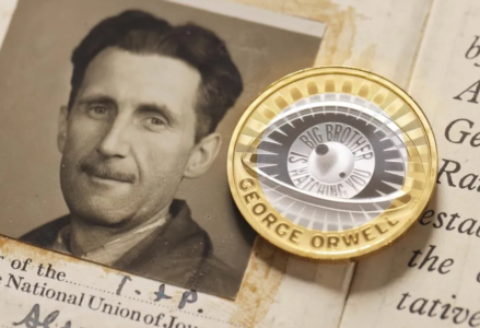 George Orwell is the author of the dystopian novel “1984.” (Credit: Associated Press.)